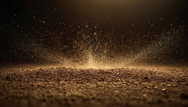 Closeup of brown soil and dirt as a symbol for agriculture and gardening,growth, horizontal, land, lifestyles, occupation, photography, color image, people, close-up, 825