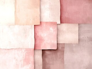 Fototapeta premium Delicate pastel gradient composition seamlessly blending from pale pink to warm beige hues accentuated by a faint textured overlay that radiates a refined modern aesthetic