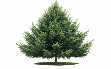 Fototapeta premium Evergreen tree isolated on white background