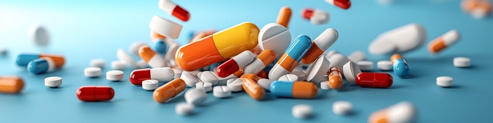 Detailed infographic visualizing and comparing the frequencies of different types of accidents that can occur in the pharmaceutical industry context  Medication pills capsules