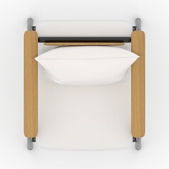 3d render armchair design element. Furniture