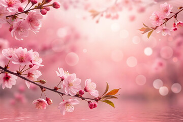 Fototapeta premium pink cherry blossom