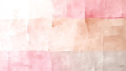 Fototapeta premium Minimalist contemporary background showcasing a soft pastel gradient from pink to beige with textured noise details