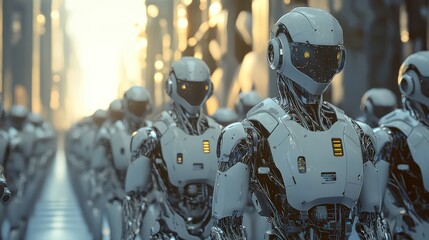 Fototapeta premium AI's role in managing and mitigating cybersecurity incidents illustrated.