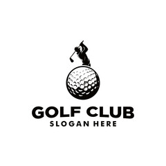 Golf Club Logo Vector Illustration