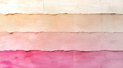 Fototapeta premium Serene pastel gradient canvas cascading from delicate pink to warm beige hues accented by a faint textured noise overlay conveying a refined modern aesthetic