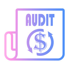 Obraz premium accounting Line Gradient Icon