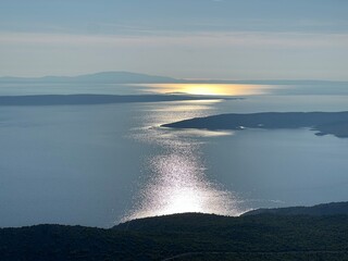View of the Adriatic Sea and islands from the Premuzic Trail - Northern Velebit National Park, Croatia (Pogled na Jadransko more i otoke sa planinarskog puta Premužićeva staza - NP Sjeverni Velebit)