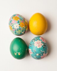 Vibrant Easter Eggs Folk-Inspired Designs for Easter, Christmas, and Thanksgiving Decor