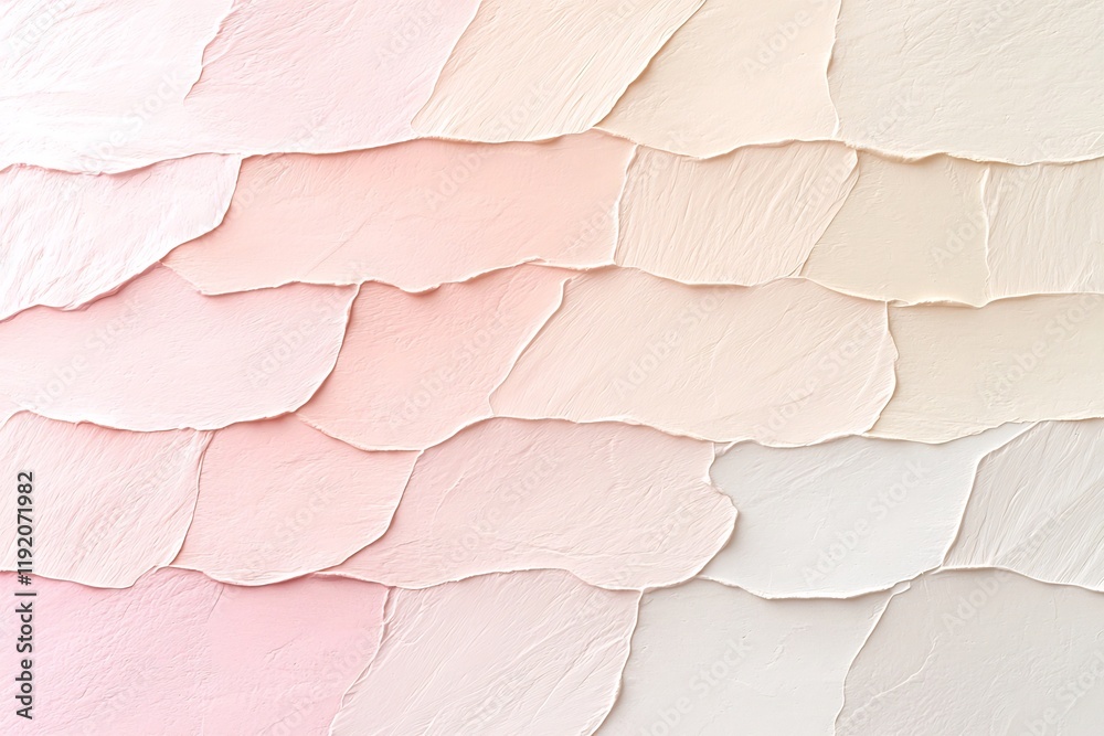 Poster delicate pastel gradient canvas transitioning from soft pink to mellow beige tones with a textured n