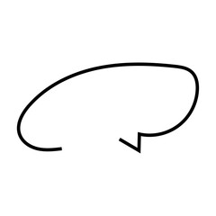 Set of blank white speech bubble in flat design, chatting box, message box icon. Balloon doodle style of thinking sign symbol. Speech bubble. thoughts and ideas, comments for people