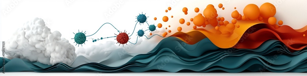 Poster abstract digital depicting a conceptual diagram that visualizes the dynamic frequency response of a 