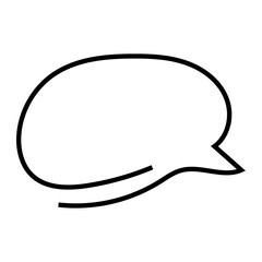 Set of blank white speech bubble in flat design, chatting box, message box icon. Balloon doodle style of thinking sign symbol. Speech bubble. thoughts and ideas, comments for people