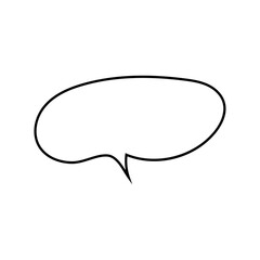 Set of blank white speech bubble in flat design, chatting box, message box icon. Balloon doodle style of thinking sign symbol. Speech bubble. thoughts and ideas, comments for people