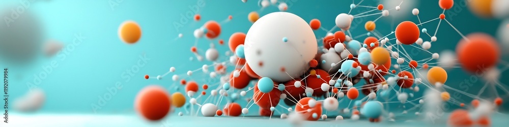 Poster a 3d rendered abstract visualization depicting the frequency distribution of social media interactio