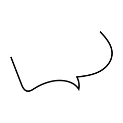 Set of blank white speech bubble in flat design, chatting box, message box icon. Balloon doodle style of thinking sign symbol. Speech bubble. thoughts and ideas, comments for people