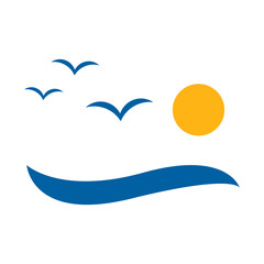 Wave logo icon design