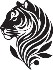 Isolated black tiger icon Vector, black tiger Silhouette,black  tiger icon set, black tiger for logo,color black tiger Vector illustration, Vector Graphic, 
