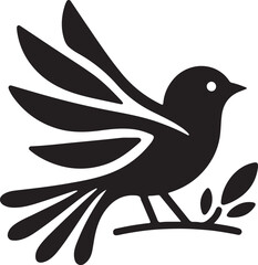 Isolated black bird icon Vector, black bird Silhouette,black bird icon set, black bird for logo,color black bird Vector illustration, Vector Graphic, 