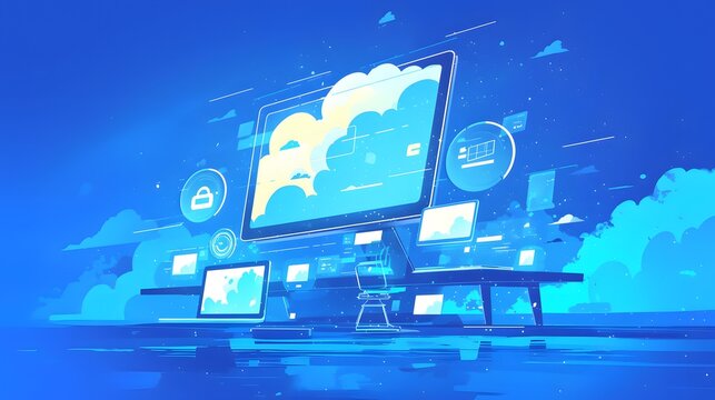 Representation of cloud computing and its benefits