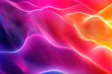 Fototapeta premium Abstract image of vibrant, colorful waves and particles. The image features a dynamic interplay of light and color, creating a sense of energy and movement.