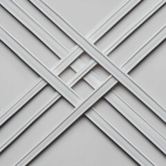 Obraz premium Abstract White Geometric Pattern Modern Minimalist Design Background