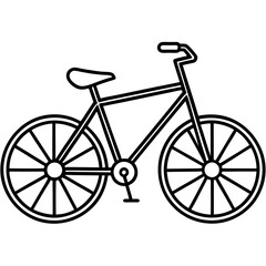 Fototapeta premium Minimalist Bicycle Line Art Designs