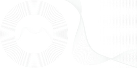 Abstract background circle shape with curve lines and dotted. Futuristic concept. Minimal geometric design