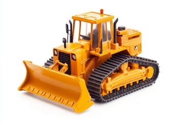 Obraz premium Detailed Yellow Toy Bulldozer