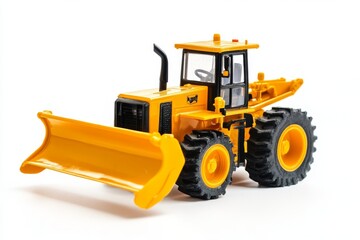 Fototapeta premium Detailed Yellow Toy Tractor Model