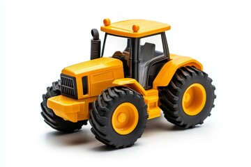 Obraz premium Adorable Yellow Toy Tractor