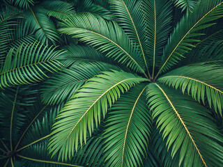 Fototapeta premium palm tree leaves. palm, tree, leaf, tropical, nature, green, sky, palm tree, plant, leaves, summer, coconut, forest, branch, exotic, foliage, jungle, beach, travel, palms, flora, frond, color, isolate