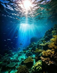 Fototapeta premium Deep sea, Deep waters, Abyss