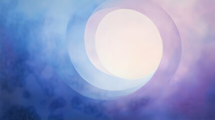 Soft gradient blend of sky blue and lavender, with smooth circular patterns gently radiating outward