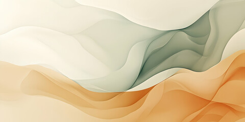 Fototapeta premium Subtle gradient of soft earth tones, with organic, wave-like shapes that flow naturally across the background