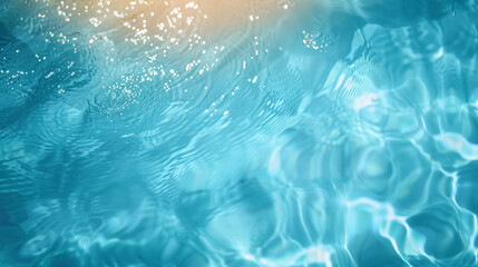 Obraz premium Sunlit Turquoise Water Ripples 
