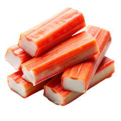 Crab sticks isolated on transparent background