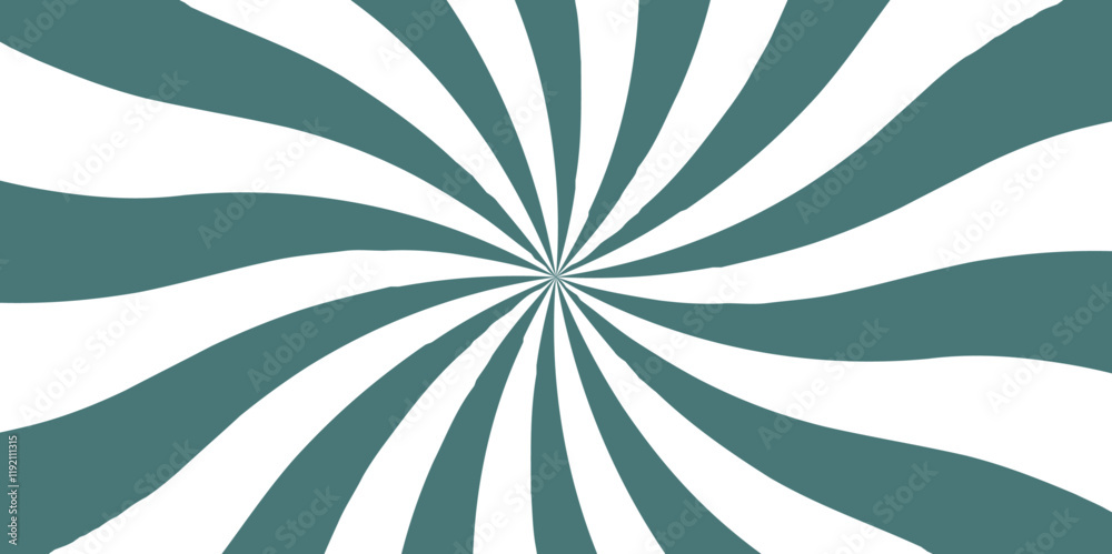 Poster abstract background with rays retro starburst. black and white twisted swirl. spiral radial striped 