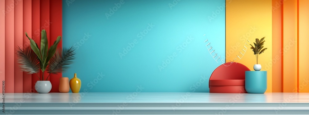 Poster a 3d rendered image showcasing a futuristic quantum computer measuring the frequency and behavior of