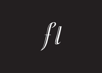 FL letter logo and initial logo design