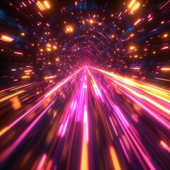 Fototapeta premium Dynamic Energy Tunnel