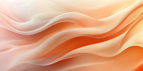 Obraz premium Pastel orange blue gradient background, soft waves texture, presentation slide, retro aesthetic, Generative AI