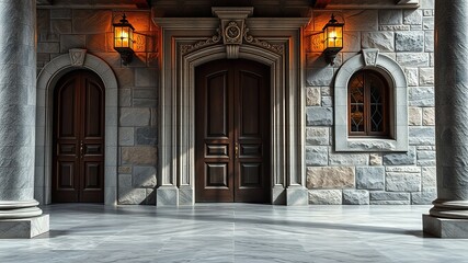 Fototapeta premium Granite Doorway - Stunning Architectural Photography