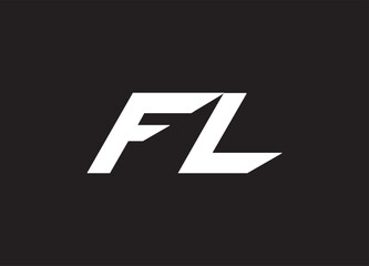 FL letter logo and initial logo design