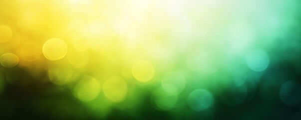 Blurred green yellow gradient background, dynamic shadows texture, web header, minimalistic layout, Generative AI