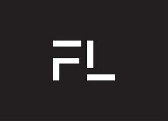 FL letter logo and initial logo design