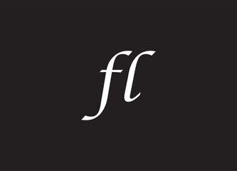 FL letter logo and initial logo design