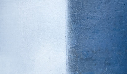 White and blue cement floor, rough texture, blue and white background, abstract background.
