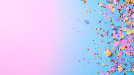 Vibrant Confetti Background for Festive Designs, Celebrations, and Invitations