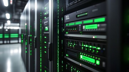 The power of modern technology illustrated through a sleek IT solution interface.